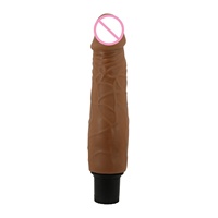 Dildo Deslizante Realista con Vibración, Dildo Vibrador de Piel Suave Realista con Vibración Multivelocidad para la Masturbación Femenina