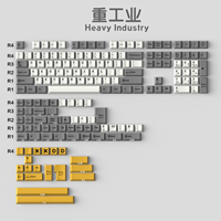 Tecsee Cherry Profile Keycaps Heavy Industry Mechanical Keyboard PBT Keycaps 100%/75%/65% Keyboard Double Shot Dye-Sub Keycaps