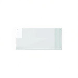 Panel Decorativo Minimalista Rectangular de Vidrio Templado Blanco para Cocina, 35.4x15.7 Pulgadas, Pulido - Product Image 1