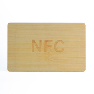Carte en bambou d'affaires NFC RFID ISO14443A Smart NFC216 NFC en bois maison hôtel carte-clé - Product Image 1