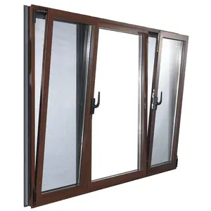 Canada Quebec Popular Window Customize Aluminium Tilt-turn Window Heat Insulated 0.2 U Factor Thermal Break Windows And Doors