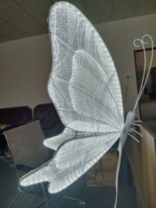 Luces de Decoración para Boda, Accesorios de Guía de Camino, Alas de Mariposa Luminosas Blancas, Guía de Camino para Fiestas y Eventos, Alas de Mariposa LED - Product Image 4