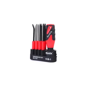 Ronix RH-2720 Multi-Function Screwdriver Set 8 in 1 Precision Screwdrivers Bit Set