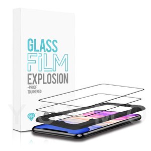 3d caso para protector <span class=keywords><strong>de</strong></span> pantalla <span class=keywords><strong>de</strong></span> <span class=keywords><strong>cristal</strong></span> templado película para iphone 11 xs xr xs max con aplicador capaz <span class=keywords><strong>de</strong></span> 2 pack 3 - Product Image 1