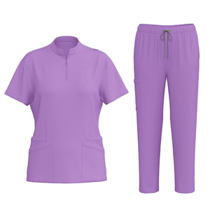 Novedades HNANG Uniforme Médico para Mujer, Conjunto de Uniforme Quirúrgico de Tela Tejida con Spandex/Poliéster para Uso Hospitalario - Product Image 6