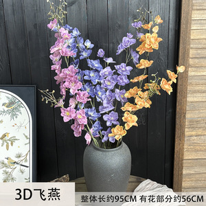 Fleur artificielle Jinxi 3D en forme d'hirondelle, branche unique en soie, pour décoration de mariage et d'entrée de maison - Product Image 5