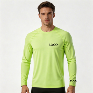 Kaos Pancing Lengan Panjang Pria Custom Sublimasi UPF50 Ringan Cepat Kering Slim-fit Rajutan  Kaos Olahraga Lari Polos - Product Image 1