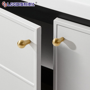 LCCDIS Brass Cabinet <b>Knobs</b> Novelty Shape Single Hole For Drawer Cabinet Hardware Handles Scandinavian Style Durable - Product Image 2