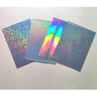Papier autocollant holographique en vinyle A4 de haute qualité, pour imprimante Laser et à jet d'encre, papier adhésif imperméable en vinyle, couleur arc-en-ciel
