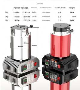 Horno Eléctrico de Grafito Resistente a Altas Temperaturas, Mini Horno Pequeño para Fundir Estaño, Plata, Cobre, Aluminio y Oro, Horno para Fundir Metales - Product Image 5