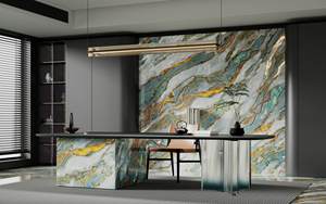Pietra Sinterizzata ad Alta Densità ADELA 1200*2800mm 6mm Traslucida per Chioschi di Centri Commerciali, Pannelli Murali, Sale da Pranzo, Decorazione Moderna - Product Image 3