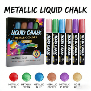 Marqueur Fluorescent Effaçable Sans Poussière à Base d'Eau, <span class=keywords><strong>Meilleure</strong></span> Vente Transfrontalière, Idéal pour l'Apprentissage et la <span class=keywords><strong>Peinture</strong></span> - Product Image 1