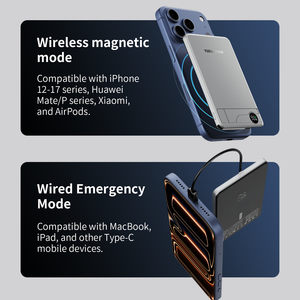 Batería <span class=keywords><strong>Externa</strong></span> Portátil Mini de 5000mAh con Soporte para Teléfono, Carga Rápida PD Tipo-C, Pantalla Digital de Energía, Aprobada para Aerolíneas, para <span class=keywords><strong>iPhone</strong></span> y Android - Product Image 5