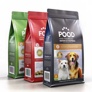 Nem geçirmez fermuar düz alt Pet köpek kuru gıda 1Kg 5kg plastik Doypack çanta <span class=keywords><strong>Pedigree</strong></span> köpek yiyecek torbası ambalaj - Product Image 1