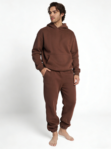 Conjunto de Sudadera con Capucha y Pantalones Deportivos para Hombre, Otoño-Invierno, con Logotipo Personalizado ORM, Tallas Grandes, Unisex, de Algodón - Product Image 3