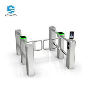 ACS AUTO Porte battante en acier inoxydable robuste-Capteurs anti-collision et indice IP54 pour les voies de contrôle des supermarchés - Product Image 4