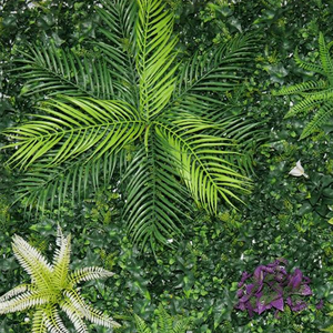 <span class=keywords><strong>Mur</strong></span> artificiel imperméable de haie de boîte de verdure extérieure de <span class=keywords><strong>plante</strong></span> artificielle résistante UV pour la terrasse de restaurant - Product Image 6