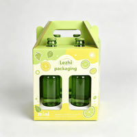 Boîte cadeau avion écologique personnalisée en papier de haute qualité pour bouteille carrée de boisson, pot ou ensemble de compléments alimentaires