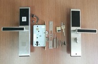 Serrure à mortaise électronique pour hôtels avec scanner de code QR entrée sans clé chronométrée pour portes en bois et en acier