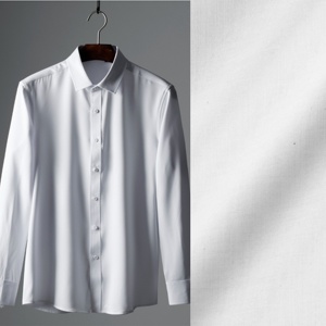 Tencell Hoàn Thành <span class=keywords><strong>Polyester</strong></span>/Bông Vải Chất Lượng Cao Nhuộm Màu Trắng Tay Mềm Mại Cảm Giác Áo Sơ Mi Vải Cho Người Đàn Ông Áo Sơ Mi Phụ Nữ Váy - Product Image 1