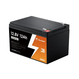 Sunpal BATTERIE Lithium LiFePO4 12Volt 12V 12Ah Cắm Trại Pin Lithium