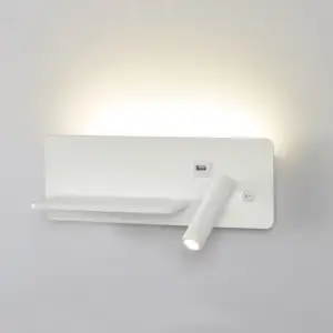 Hot Sell Adjustable Living Room Corridor Reading Lamp Minimalist Sandy White LED Wall Light