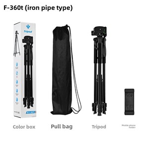 Chân máy ảnh di động chuyên nghiệp F360T linh hoạt dành cho chụp ảnh SLR, quay video, điện thoại di động, phát trực tiếp và câu cá - Product Image 2