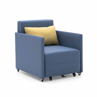 Fauteuil-lit médical pliant haut de gamme pour accompagnant de patient, mobilier hospitalier