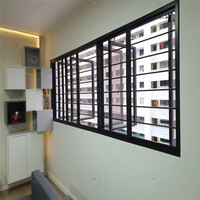 Mur-rideau commercial PRIMA, cadre dissimulé moderne avec ouverture à battant, isolation thermique, mur en verre extérieur pour bâtiment