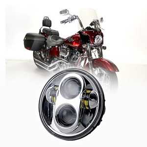 Phare LED de Moto de 5.75 pouces pour 2010 <span class=keywords><strong>2011</strong></span> 2012 Harley Davidson <span class=keywords><strong>CVO</strong></span> Softail Convertible Parts, projecteur de lumière Led de Moto - Product Image 1