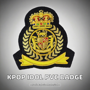 Pin de tela de chenilla de lujo con imán y cuentas impresas de los grupos de Kpop Stray Kids, Ateez, Itzy, Bangtan Boys, AE, TWICE, ASTRO - Product Image 2