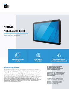 New Elo 13-inch E968908 LCD Capacitive Touchscreen Monitor with USB DVI VGA Ports for Business Use 3-Year Warranty - Product Image 5