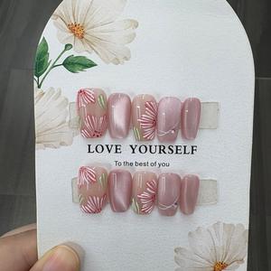 Uñas Postizas <span class=keywords><strong>de</strong></span> Cobertura Completa <span class=keywords><strong>para</strong></span> Niñas, Color Rosa Encantador, Uñas Falsas <span class=keywords><strong>para</strong></span> Niñas Pequeñas, <span class=keywords><strong>Venta</strong></span> al por Mayor - Product Image 4