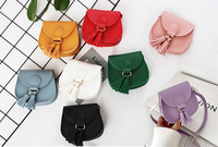 Sac à bandoulière de créateur pour enfants, mini sac à main à franges en PU solide pour petite fille, cadeau de Pâques Domil1142084