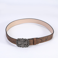 Ceinture en cuir gaufré rétro avec boucle en alliage tête de mort punk rock vintage pour homme, ceinture de motard gothique
