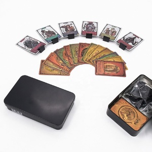 Jeu de cartes à jouer personnalisées en or et argent, taille poker, en plastique, jeu de cartes magiques - Product Image 6