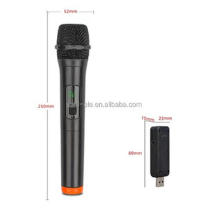 2.4G USBワイヤレスダイナミックマイクカラオケ屋外オーディオ会議パフォーマンスユニバーサルマイク放送 - Product Image 1