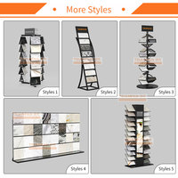 New Style Granit Stein Display Quarz Probe Kunststoff Rack Metall Boden Display Wandfliesen Rack Boden Keramik fliesen Display Rack