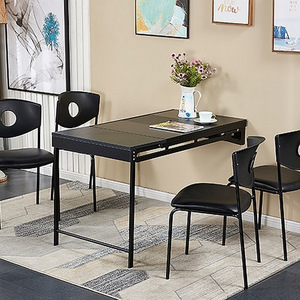 <span class=keywords><strong>Tavolo</strong></span> da pranzo moderno e creativo per la casa scaffali retrattili <span class=keywords><strong>tavolo</strong></span> pieghevole multifunzionale da parete - Product Image 2