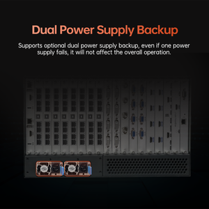 โปรเซสเซอร์ต่อภาพวิดีโอวอลล์ 4K Ultra HD แบบ 8CH Input Output FPGA Modular Seamless Switching Matrix สำหรับควบคุมการแสดงผล - Product Image 6