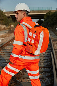 Sac à dos de sécurité utilitaire réfléchissant haute visibilité, sac à dos de sécurité et de moto robuste, sac à dos de travail haute visibilité - Product Image 6