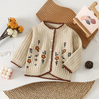 Vêtements pour bébé fille automne-hiver, inspirés des célébrités, style coréen, gilet à imprimé, anti-froissement, style en laine peignée, tricot