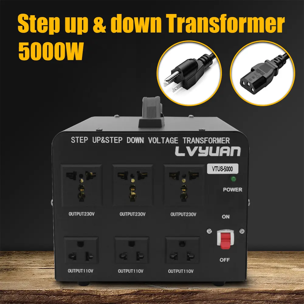 Lvyuan 5000W điều khiển điện biến áp chuyển đổi bước lên biến Áp Điện giá 230V 220V 110V bước xuống biến áp