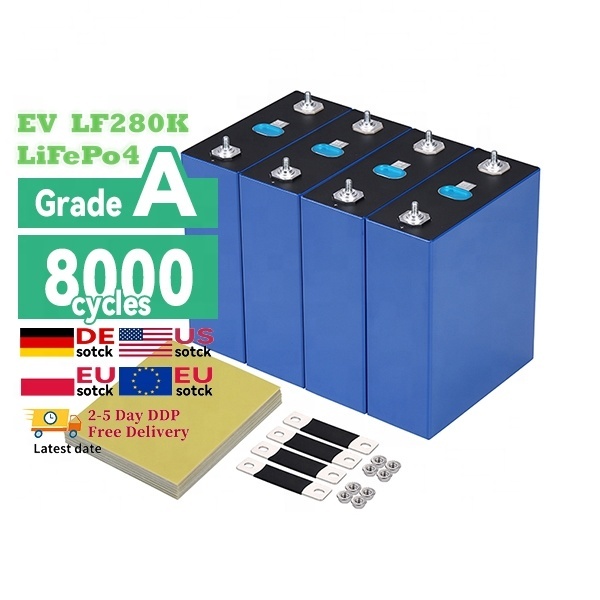 Europe US Grade a EV LF280K V3 V2 Version 6000 Cycles Lifepo4 280ah 320ah 3.2v 200ah 310ah 304ah Lifepo4 Battery Cell