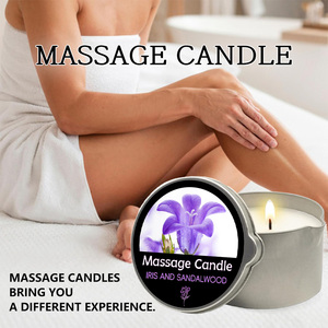 <span class=keywords><strong>ส</strong></span>ินค้าใหม่ปี 2026 <span class=keywords><strong>ราคา</strong></span>ขายส่ง เทียนน้ำมันหอมระเหยไอริสและไม้จันทน์ เทียนน้ำมันนวดตัว บรรจุในกระป๋องโลหะ - Product Image 5