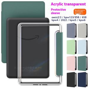 Funda de Cuero PU para Libro con Cubierta Trasera Transparente para <span class=keywords><strong>Amazon</strong></span> <span class=keywords><strong>Kindle</strong></span> Colorsoft y Paperwhite 6 12.ª Generación - Product Image 2