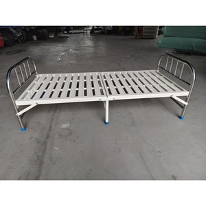 <b>Folding</b> <b>Bed</b> Steel Manual Nursing <b>Bed</b> 2060*900*500mm Flatbed For Hospital Use Adult - Product Image 2