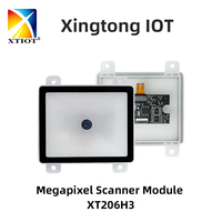 Modul Pemindai Barcode Terintegrasi Tegangan Lebar 5V 12V 24V Pabrik Cina USB TTL RS232 untuk Integrasi Daya OEM Langsung XT206H3
