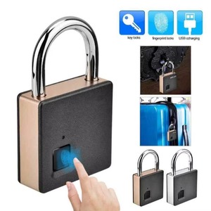 Serrure de porte intelligente en métal, cadenas biométrique à empreintes digitales, en acier inoxydable, portable, pour l'extérieur, anti-poussière, étanche - Product Image 2