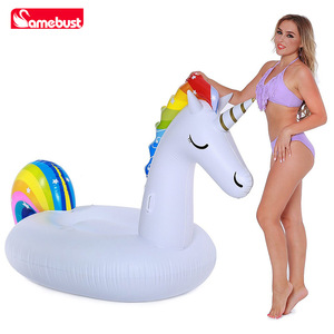 Bouée gonflable Samebust Star Unicorn pour adultes et enfants, jouet pour fête de piscine - Product Image 2